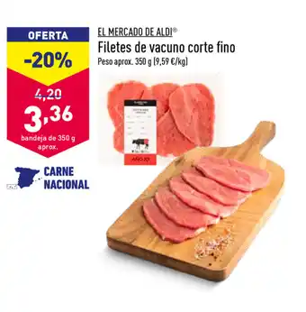 ALDI El Mercado De Aldi Filetes de vacuno corte fino 350g oferta