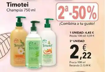 Clarel Timotei Champús 750 Ml oferta
