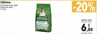 Clarel Ultima Alimento Para Gato Bolas De Pelo 1,5kg oferta