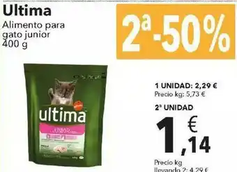 Clarel Ultima Alimento Para Gato Junior 400g oferta