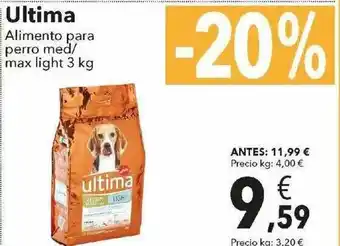 Clarel Ultima Alimento Para Perro Med Max Light 3kg oferta