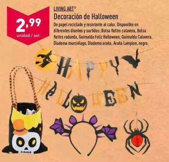 ALDI Living Art Decoración De Halloween oferta