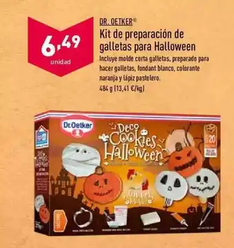 ALDI Dr. Oetker Kit De Preparación De Galletas Para Halloween oferta