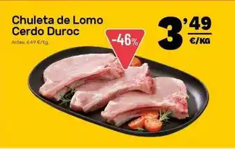 AhorraMas Chuleta De Lomo Cerdo Duroc oferta