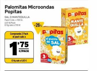 AhorraMas Palomitas Microondas Popitas oferta