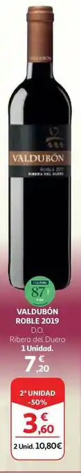 Alcampo Valdubón Roble 2019 D.o. Ribera Del Duero oferta