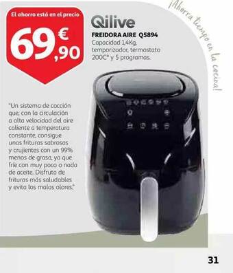 Alcampo Qilive Freidora Aire Q5894 oferta