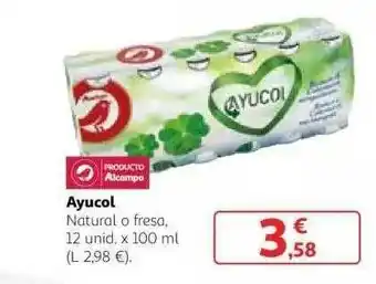 Alcampo Ayucol Natural O Fresa oferta