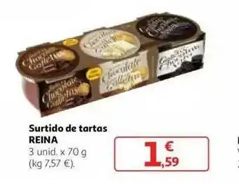 Alcampo Surtido De Tartas Reina 3 x 70g oferta