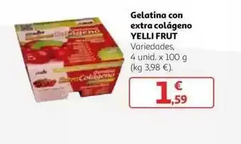 Alcampo Gelatina Con Extra Colágeno Yelli Frut 4 unid x 100g oferta