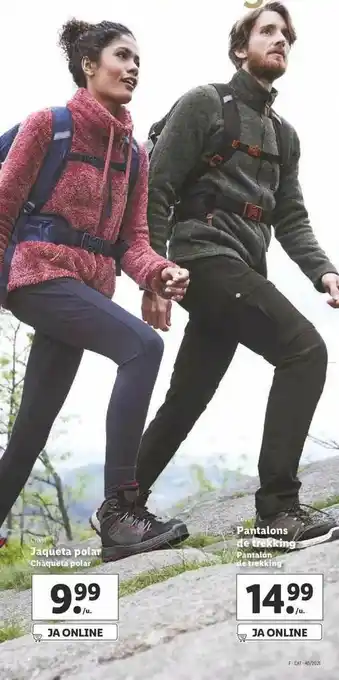 Lidl Chaqueta Polar Pantalon De Trekking oferta