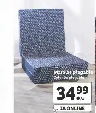 Lidl Livarno Colchón Plegable oferta