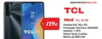 Microsshop Móvil Tcl 20 Se oferta