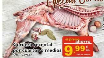 Cash Ecofamilia Cordero Recental Por Cuartos O Medios oferta