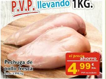 Supermercados La Despensa Pechuga De Pollo Fresca oferta