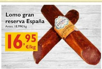 Supermercados La Despensa Lomo Gran Reserva España oferta