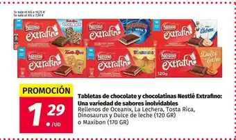 Maskom Supermercados Tabletas De Chocolate Y Chocolatinas Nestlé Extrafino oferta