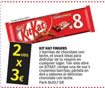 Maskom Supermercados Kit Kat Fingers oferta