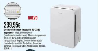 Cadena88 Deshumidificador Desecante Td-zb80 Toyotomi oferta