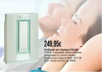 Cadena88 Purificador Aire Toyotomi Etk-s50 oferta