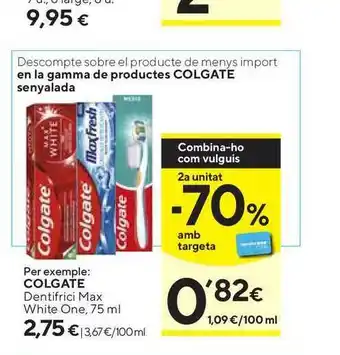 Caprabo Colgate 75ml oferta
