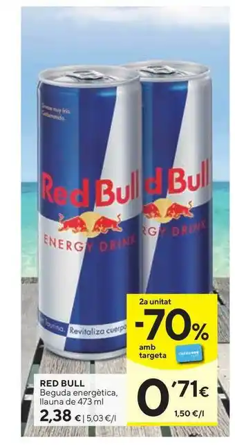 Caprabo Red Bull 473ml oferta