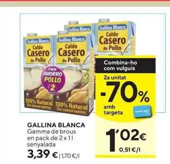 Caprabo Gallina Blanca 2 x 1l oferta