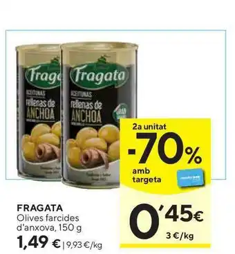 Caprabo Fragata Olives Farcides D'anxova 150g oferta