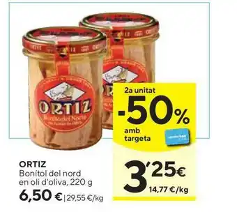 Caprabo Ortiz 220g oferta