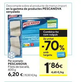 Caprabo Pescanova Fillets De Caballà 400g oferta