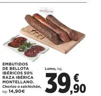 Supercor Embutidos De Bellota Ibéricos 50% Raza Ibérica Montellano oferta