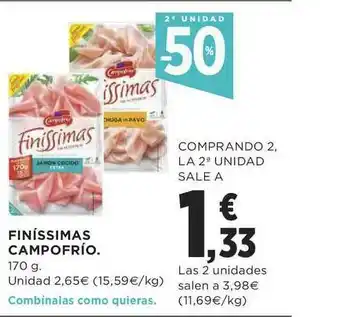 Supercor Finíssimas Campofrío 170g oferta