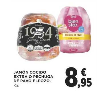 Supercor Jamón Cocido Extra O Pechuga De Pavo Elpozo oferta