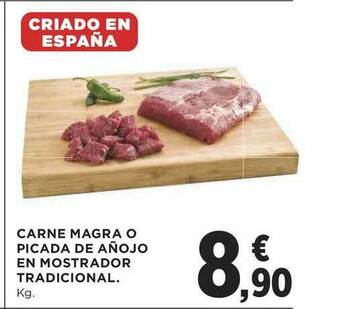 Supercor Carne Magra O Picada De Añojo En Mostrador Tradicional oferta