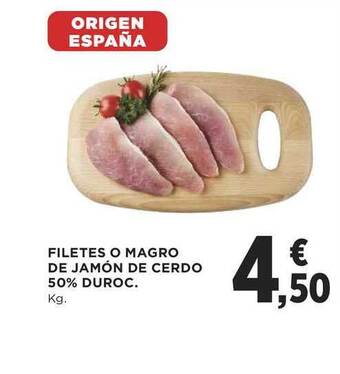 Supercor Filetes O Magro De Jamón De Cerdo 50% Duroc oferta