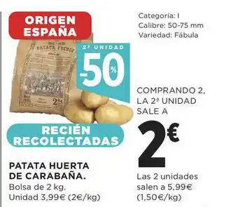 Supercor 2a Unidad -50% Patata Huerta De Carabaña 2kgg oferta