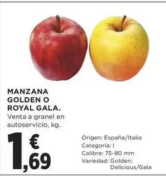 Supercor Manzana Golden O Royal Gala oferta