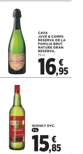 Supercor Cava Juvé & Camps Reserva De La Familia Brut Nature Gran Reserva Whisky Dyc. 75cl oferta