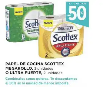 Supercor Papel De Cocina Scottex Megarollo O Ultra Fuerte oferta