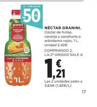 Supercor 2a Unidad -50% Néctar Granini oferta