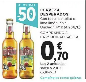 Supercor Cerveza Desperados 33cl oferta