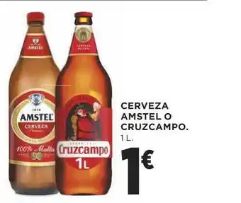 Supercor Cerveza Amstel O Cruzcamp 1l oferta