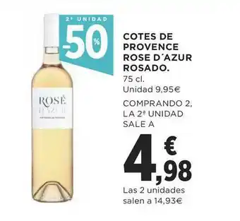 Supercor Cotes De Provence Rose D'azur Rosado 75cl oferta