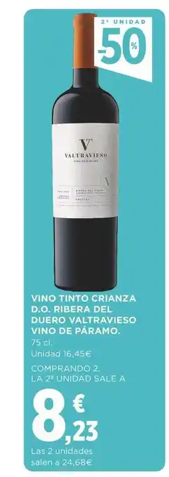 Supercor 2a Unidad -50% Vino Tinto Crianza D.o. Ribera Del Duero Valtravieso Vino De Páramo oferta
