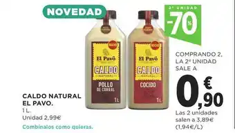 Supercor 2a Unidad -70% Caldo Natural El Pavo 1l oferta