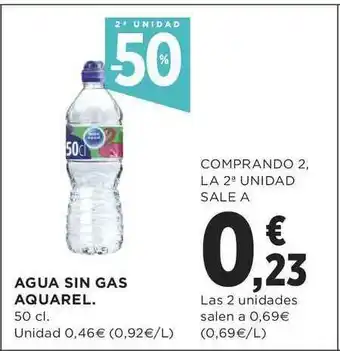 Supercor Agua Sin Gas Aquarel 50cl oferta