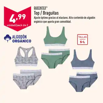 ALDI Queentex Top / Braguitas S-L oferta