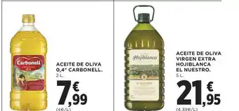 Supercor Aceite De Oliva 0.4° Carbonell Aceite De Oliva Virgen Extra Hojiblanca El Nuestro oferta