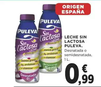 Supercor Leche Sin Lactosa Puleva 1l oferta