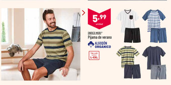 ALDI Enrico Mori Pijama de verano L-XXL oferta